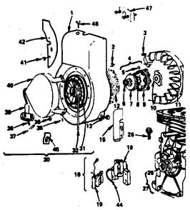 Starter Diagram and Parts List for 130200-130299 1907-01-1907-01 Briggs and Stratton Engine